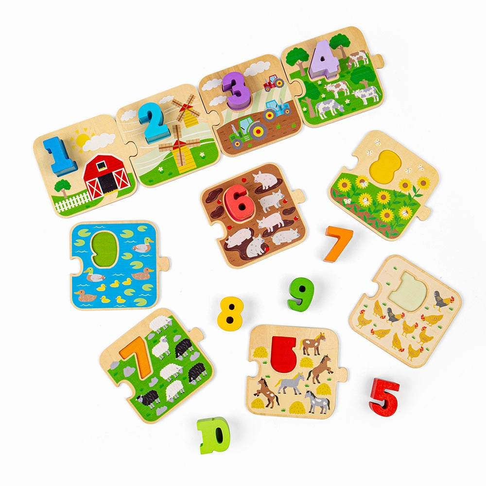1-10 Tile Puzzle - DAMAGED BOX