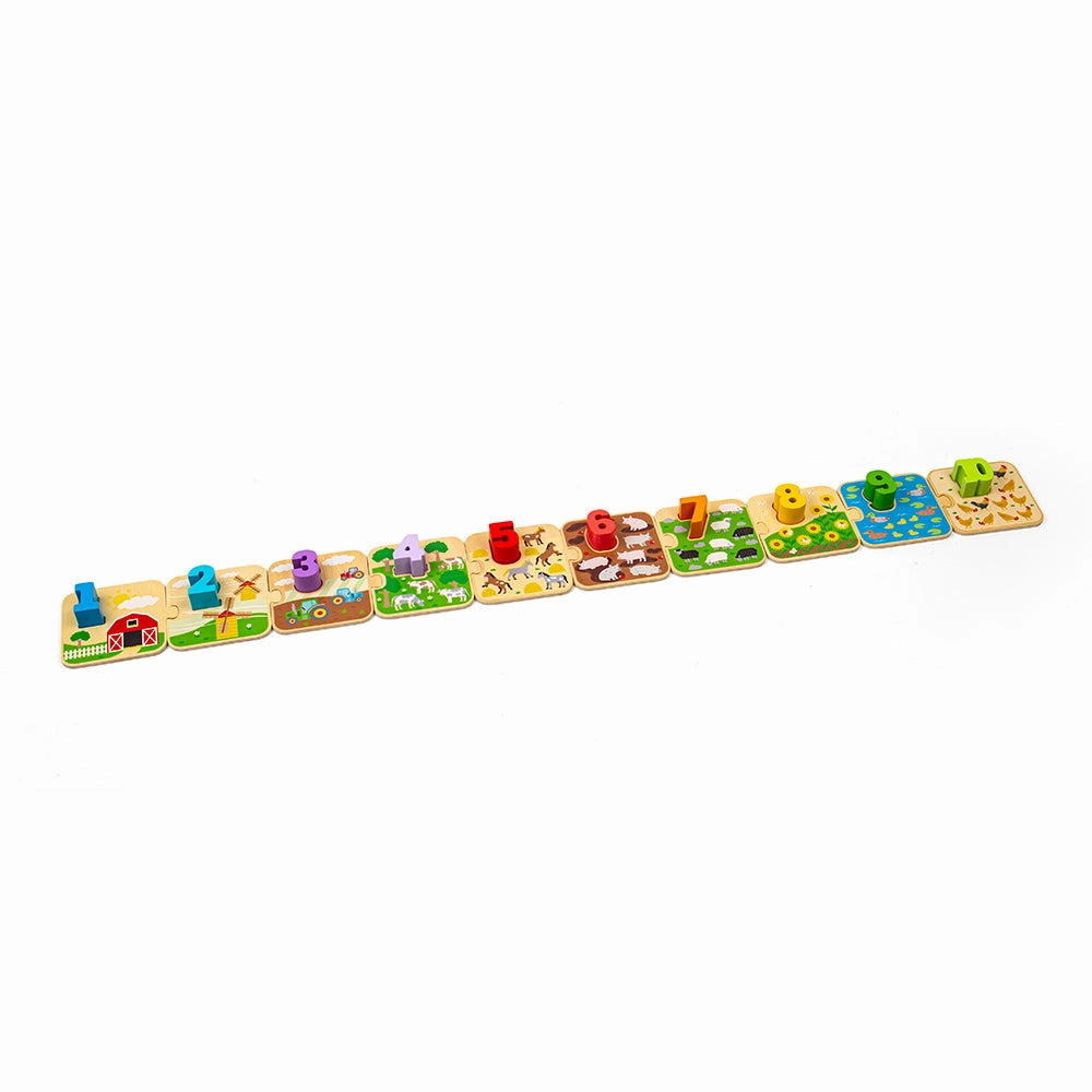 1-10 Tile Puzzle - DAMAGED BOX
