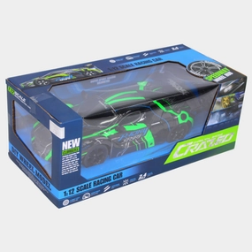 1:12 Scale High-Speed Drift Racing Car  Remote Control Toy for Kids (Green)