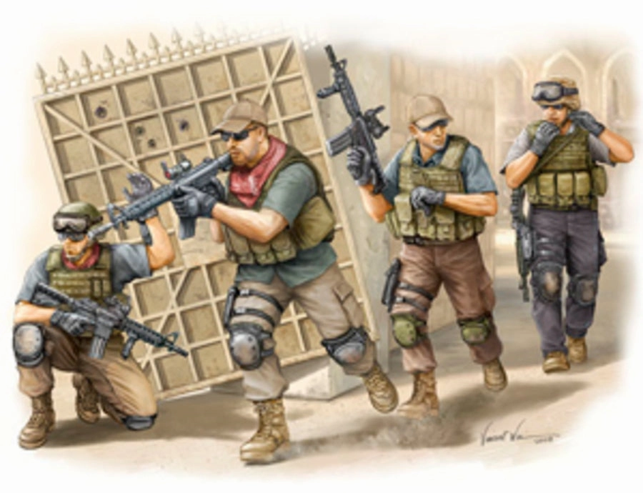 1/35 FG00419 TRUMPETER PMC IN IRAQ 2005 - ARMED ASSAULT TEAM
