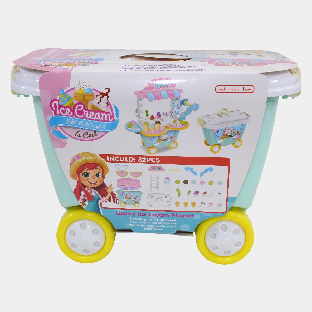32-Piece Ice Cream Cart Play Set