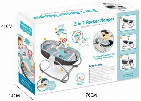3 in 1 ROCKER NAPPER -  BLUE