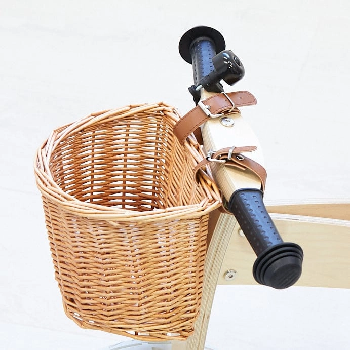 3 in 1 Wooden Trike / Balance Bike with Wicker Basket