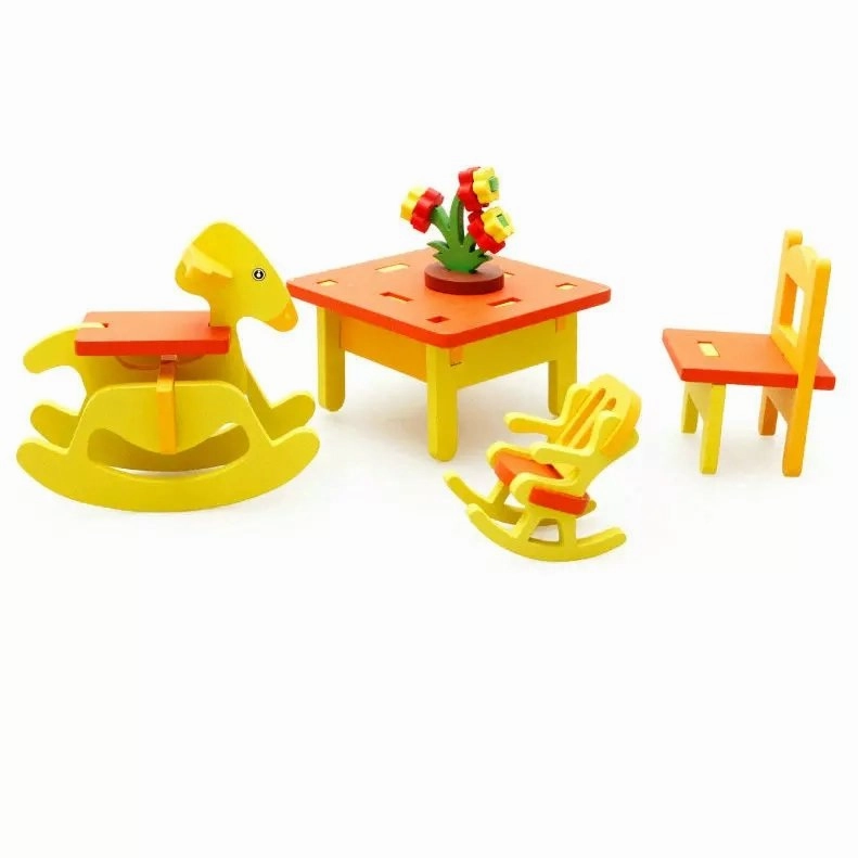 3D Assembling Children Room Wooden Toy