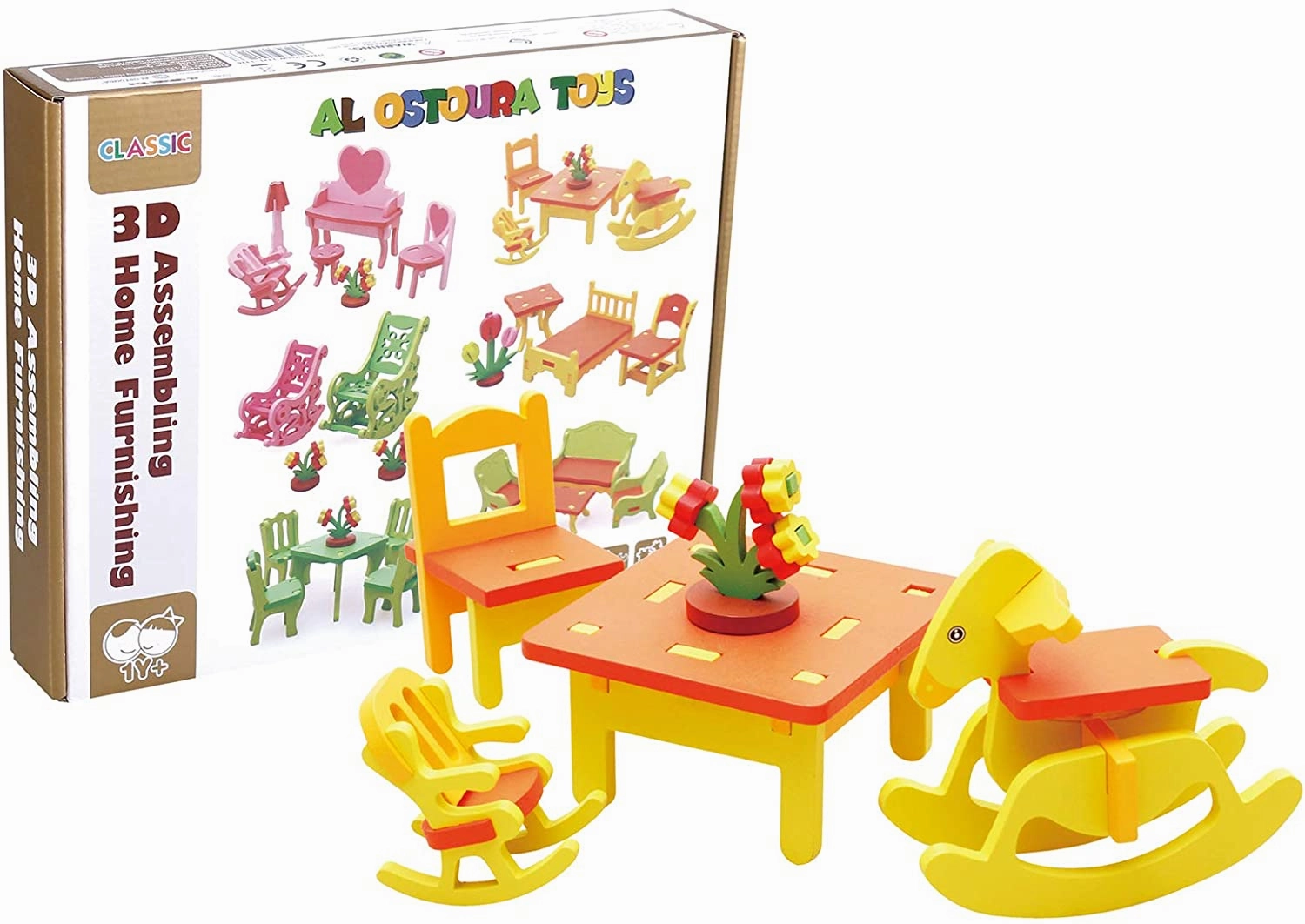3D Assembling Children Room Wooden Toy