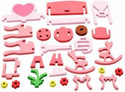 3D Assembling Home dresser wooden toy