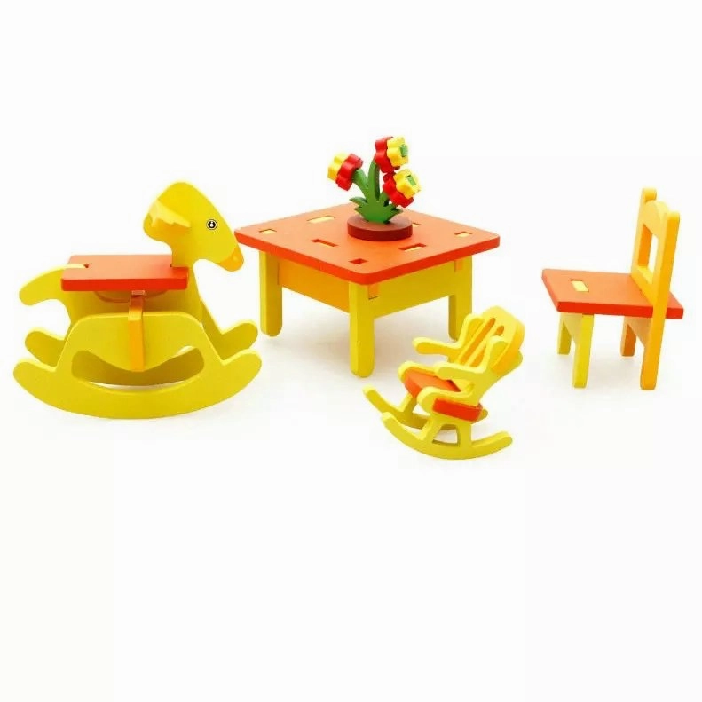 3D Assembling Home Furnishing Educational Wooden Toy