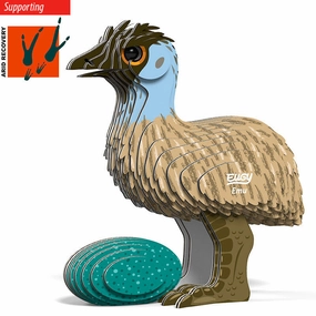3D Cardboard Model Kit - Emu