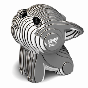 3D Cardboard Model Kit - Wolf