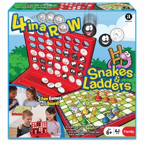 4-In-A-Row & Snakes And Ladders Combo