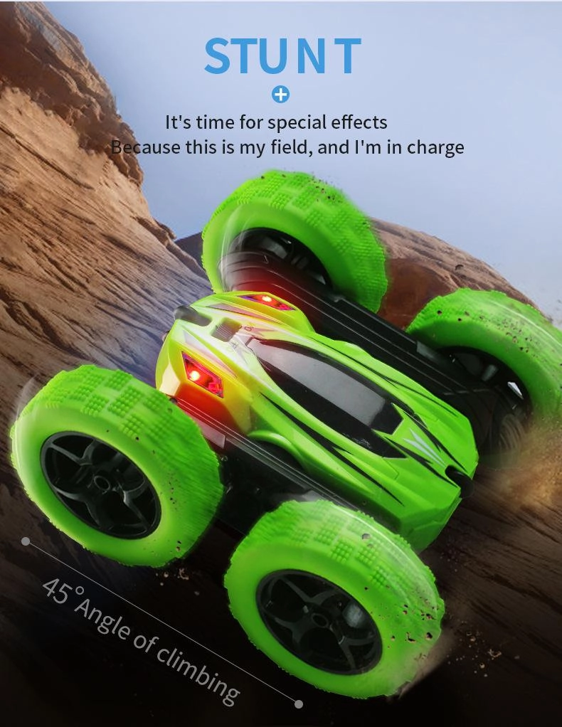 4Ch Remote Control Stunt Drift Deformation Buggy Rock Crawler Roll Car
