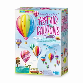 4M Kidzmaker/Paint Your Own Hot Air Balloons Mobile