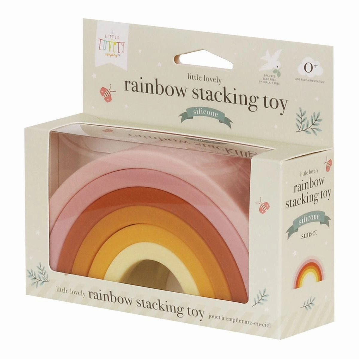 A Little Lovely Company Rainbow Stacking Toy: Sunset