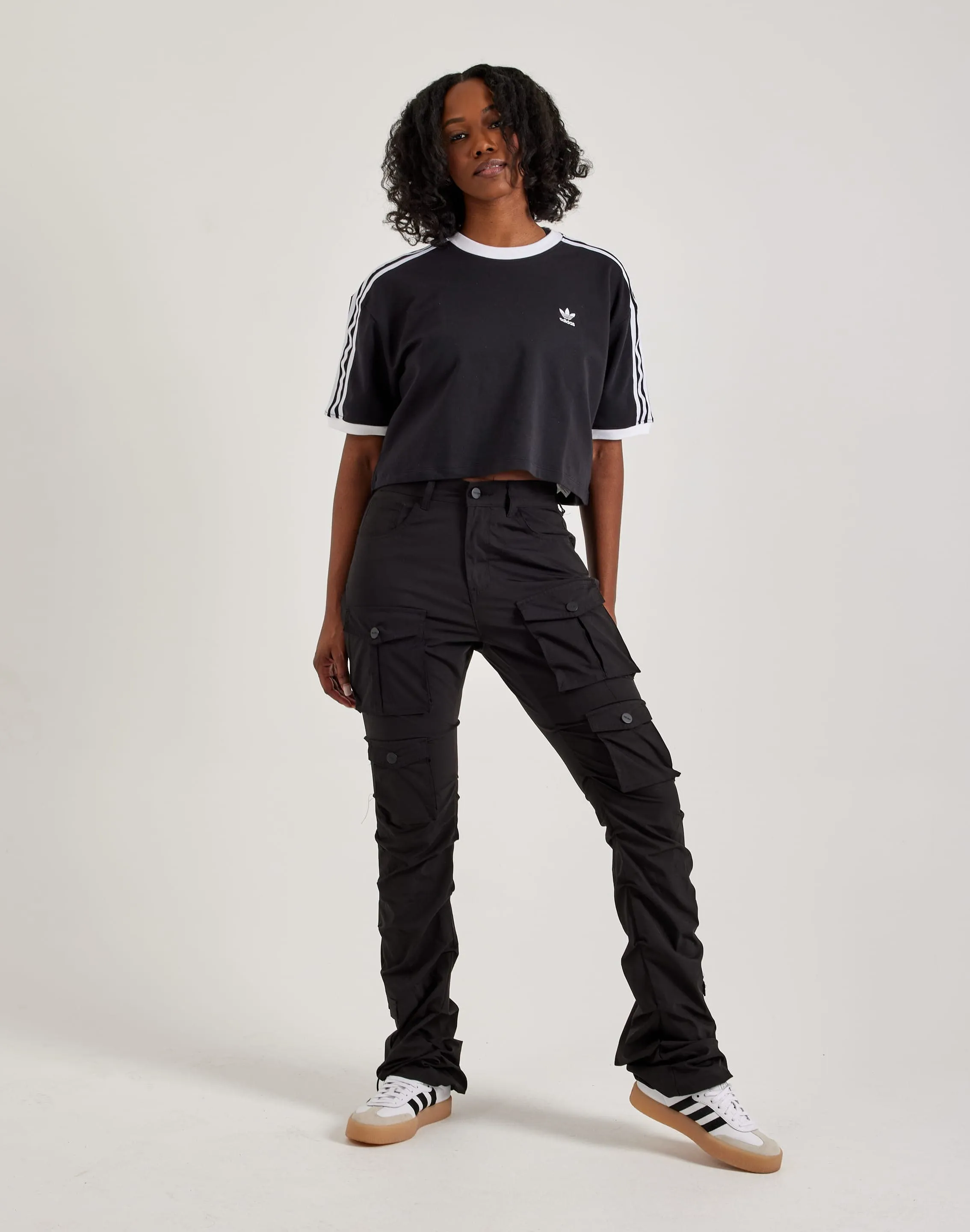Adidas 3-Stripes Loose Cropped Tee