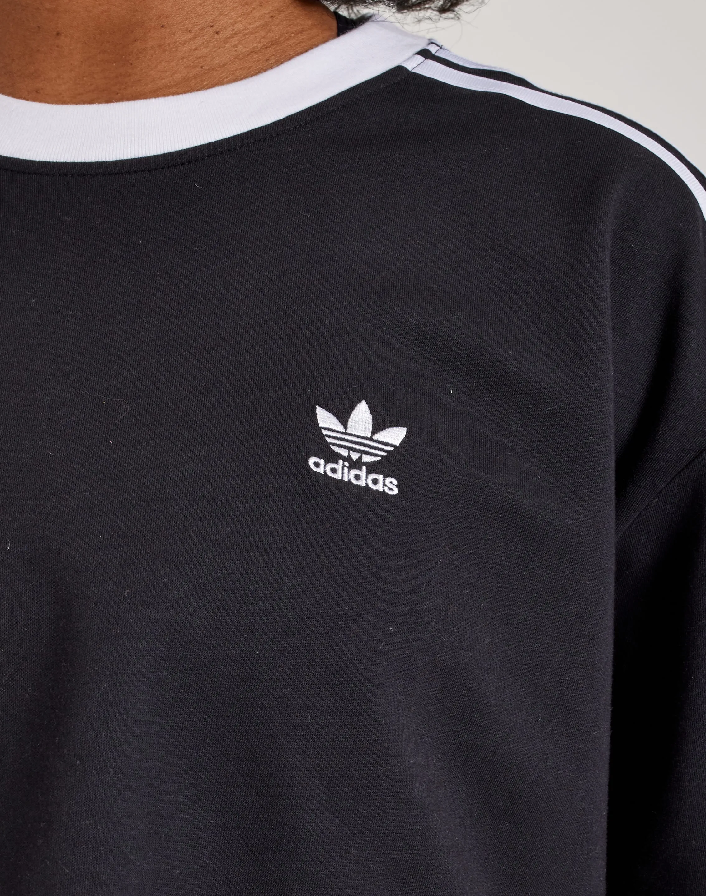 Adidas 3-Stripes Loose Cropped Tee