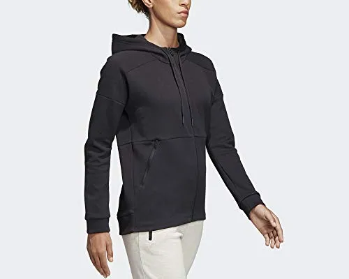 adidas Damen ID Stadium Hoodie, Black/Black, XS Nike Clothing