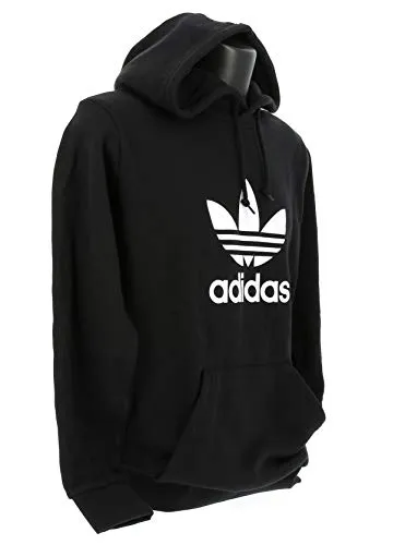 adidas FELPA TREFOIL HOODIE DT7964 NERO UOMO S Nike Clothing