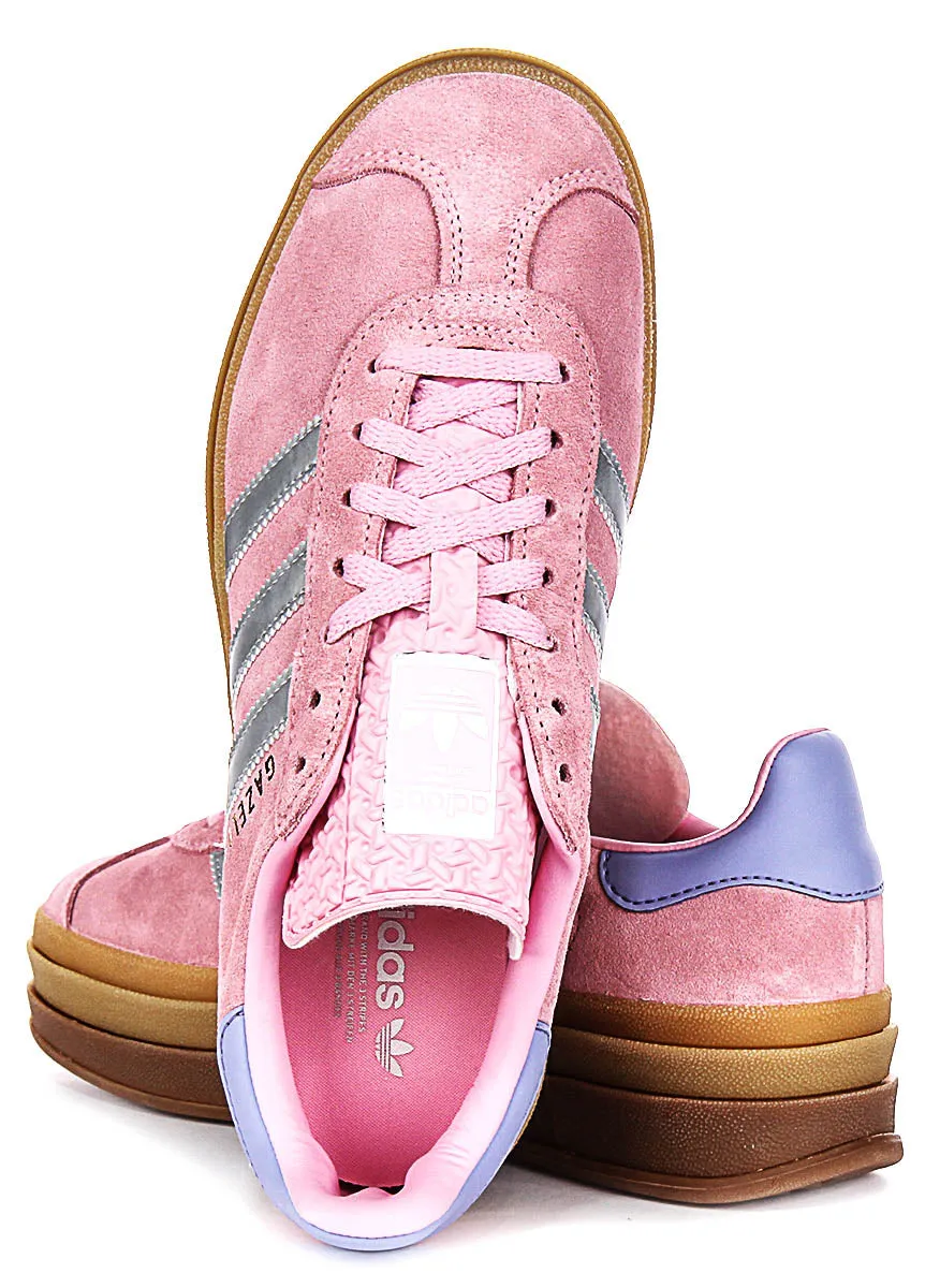 Adidas Gazelle Bold J In Pink Purple For Youth Shoes Adidas