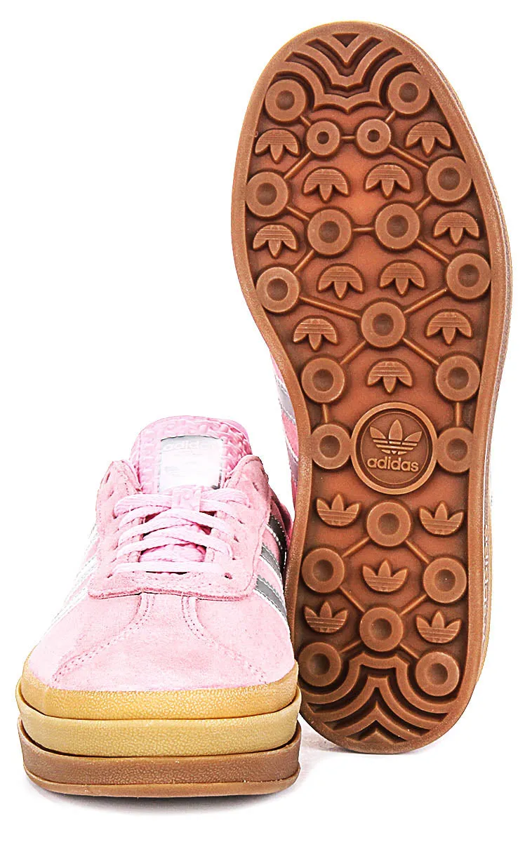 Adidas Gazelle Bold J In Pink Purple For Youth Shoes Adidas