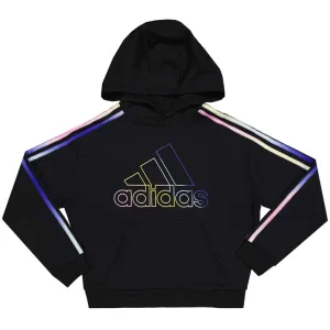 adidas - Girls' (Junior) Multi 3 Stripe Fleece Hoodie (GA8211)
