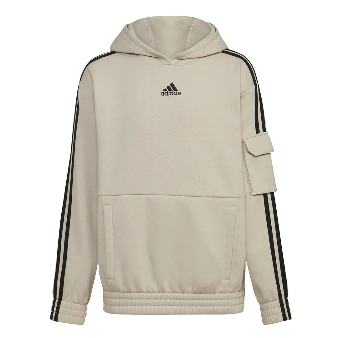 adidas - Kids' (Junior) 3-Stripes Cargo Pullover Hoodie (IQ5772)