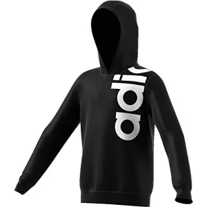 adidas Kinder Logo Hoodie, Black/White, 140 Nike Clothing