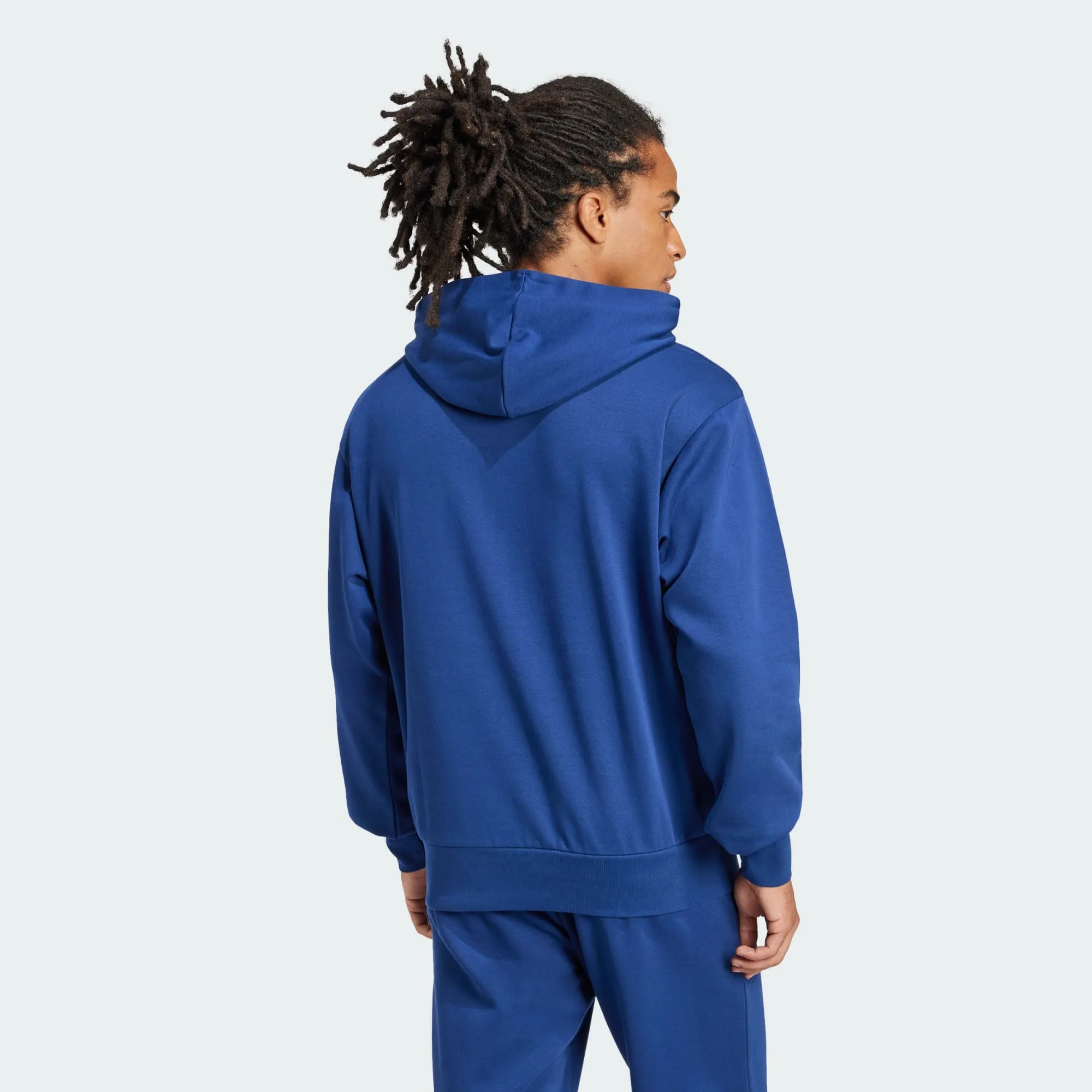 ADIDAS MEN'S FEELCOZY FLEECE NAVY HOODIE