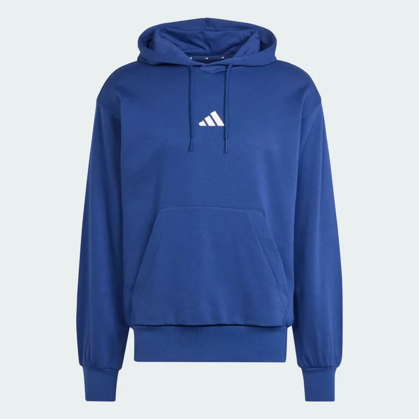 ADIDAS MEN'S FEELCOZY FLEECE NAVY HOODIE
