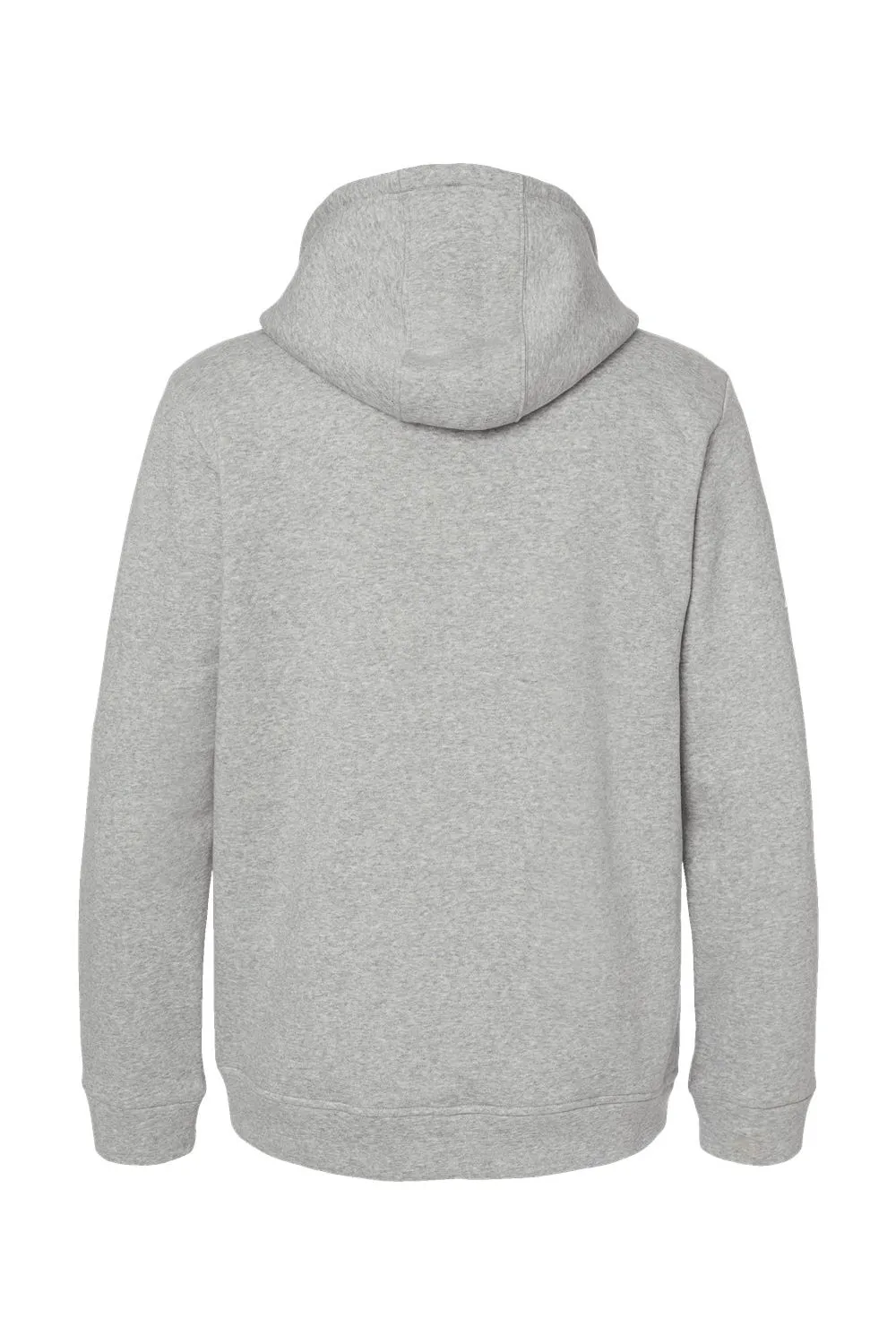 Adidas Mens Fleece Hooded Sweatshirt Hoodie w/ Pouch Pocket - Heather Grey