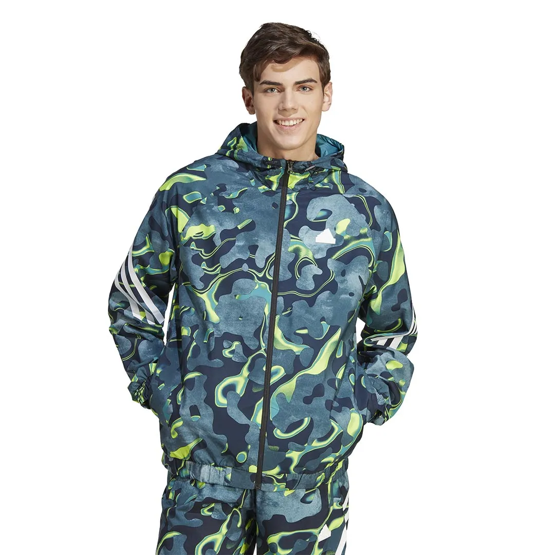 adidas - Men's Future Icons All Over Print Full Zip Hoodie (IJ8844)