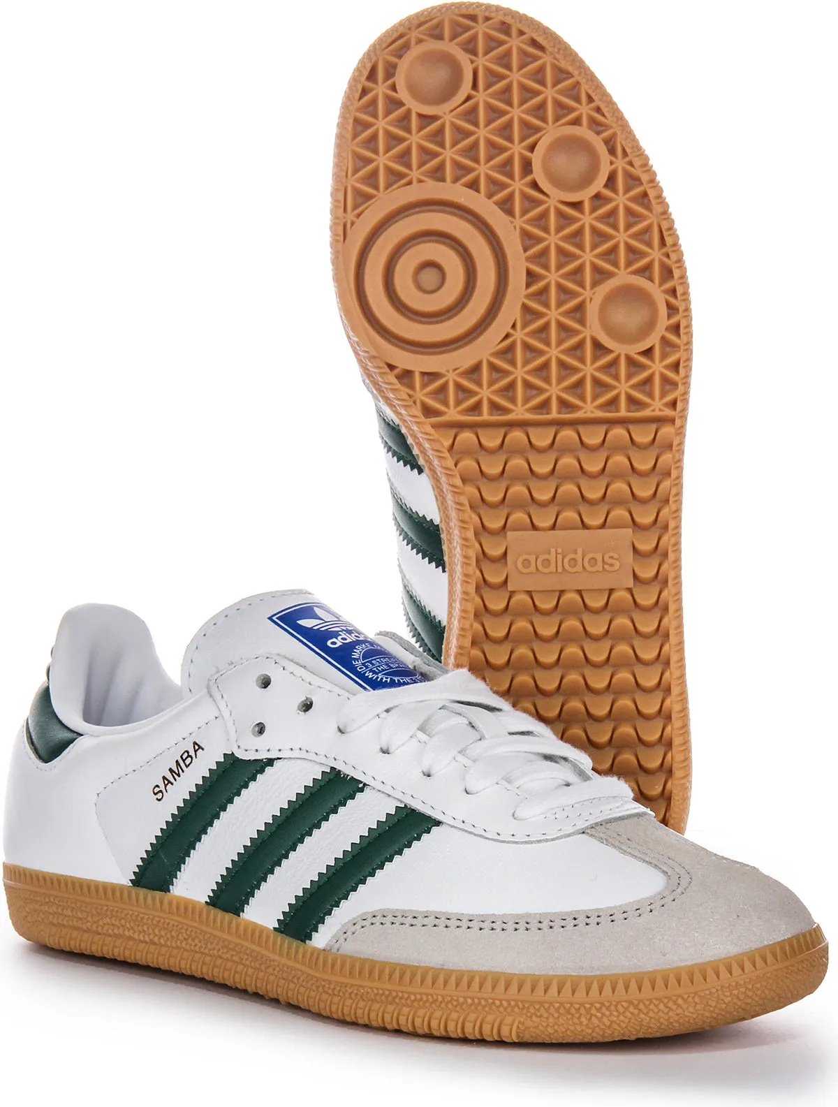 Adidas Samba OG In White Green Shoes Adidas