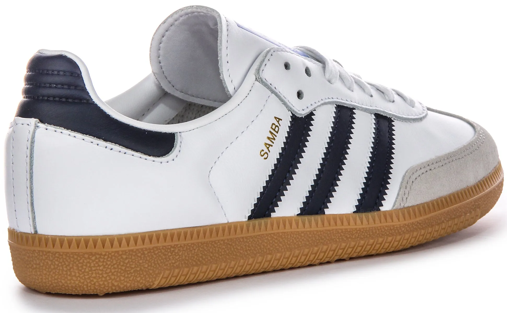 Adidas Samba OG In White Navy Shoes Adidas