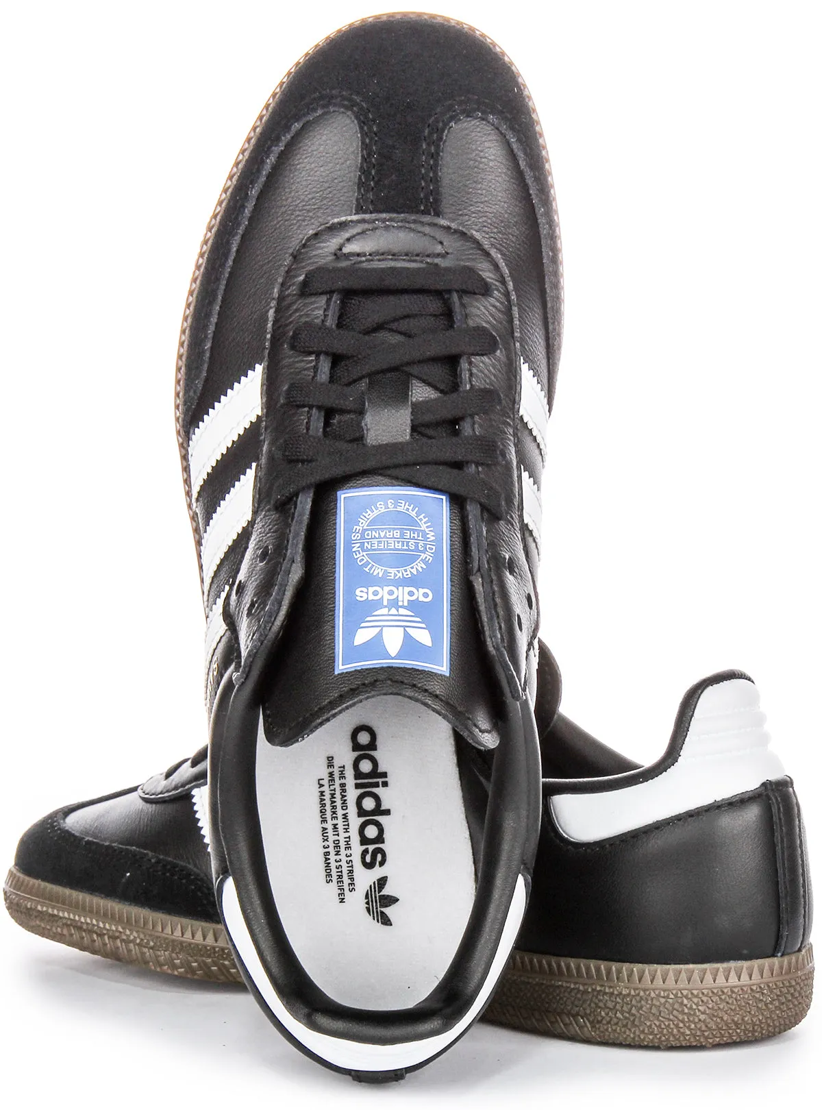 Adidas Samba OG J In Black White For Youth Shoes Adidas