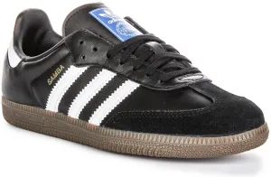 Adidas Samba OG J In Black White For Youth Shoes Adidas