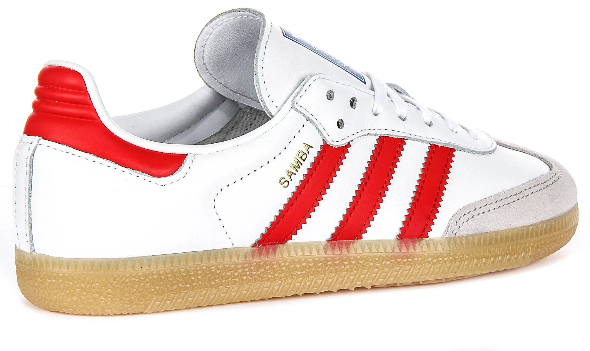 Adidas Samba OG J In White Red For Youth Shoes Adidas