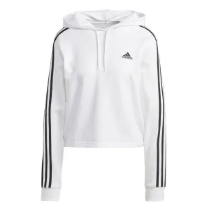 adidas - Women's Essentials 3-Stripes French Terry Crop Hoodie (IC9912)
