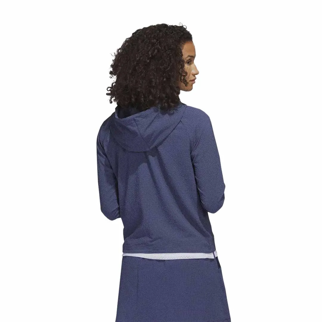 adidas - Women's Seersucker 1/4-Zip Hoodie (HS8971)