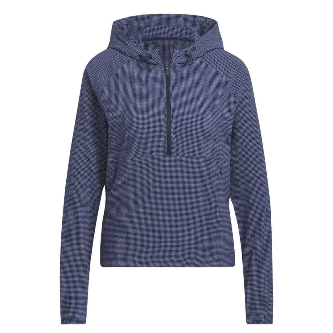 adidas - Women's Seersucker 1/4-Zip Hoodie (HS8971)