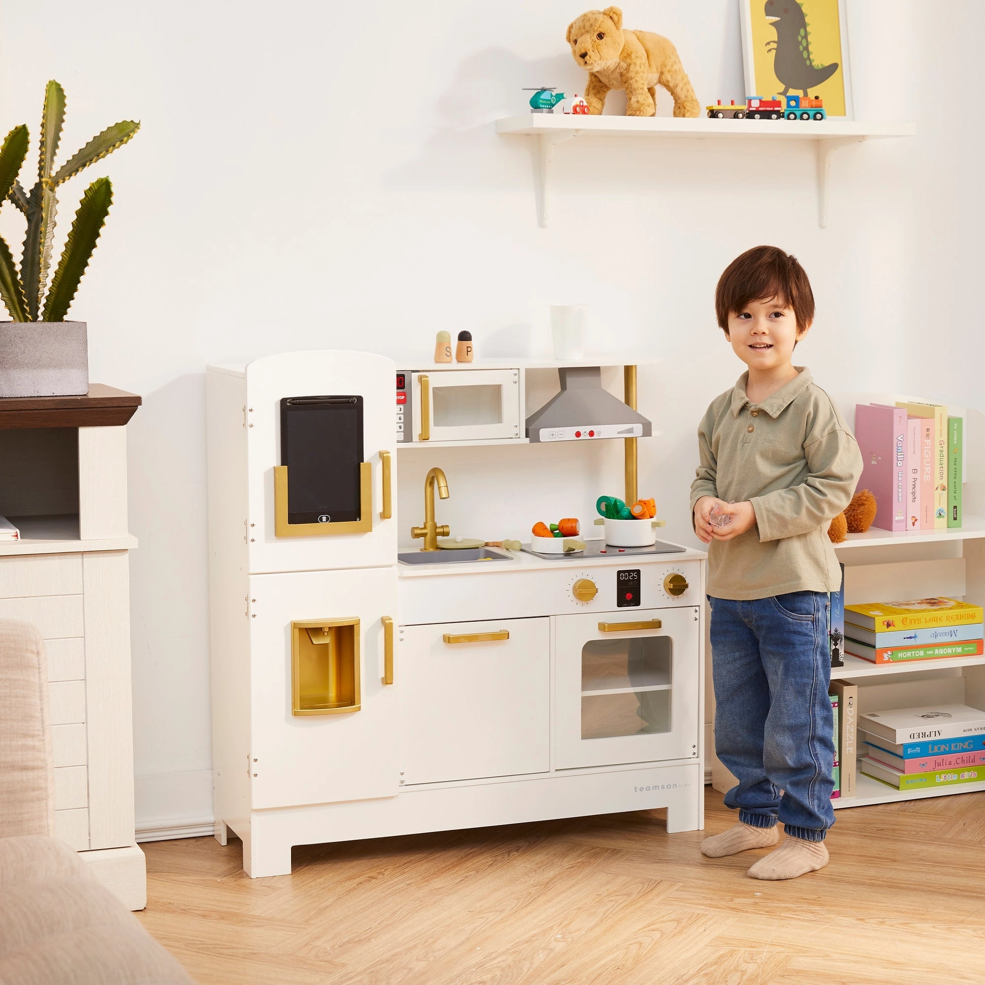 All-in-one Little Chef Munich Play Kitchen With Lights And Sound Effects, White