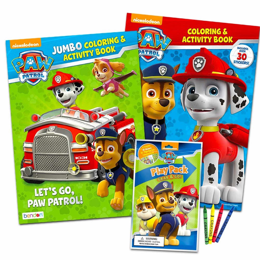 Alligator Paw Patrol Grab and Go Coloring Set - English