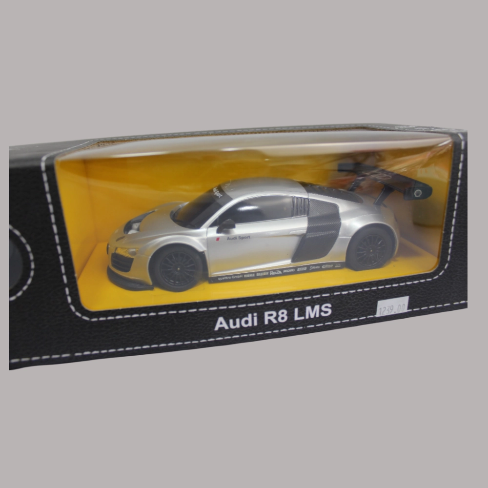Audi R8 with Remote Control Car in Sleek Silver
