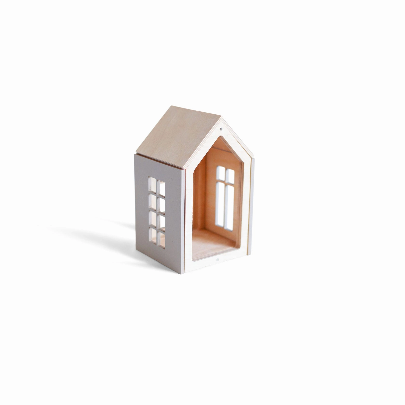 babai Wooden Dollhouse On The Magnets M Grey
