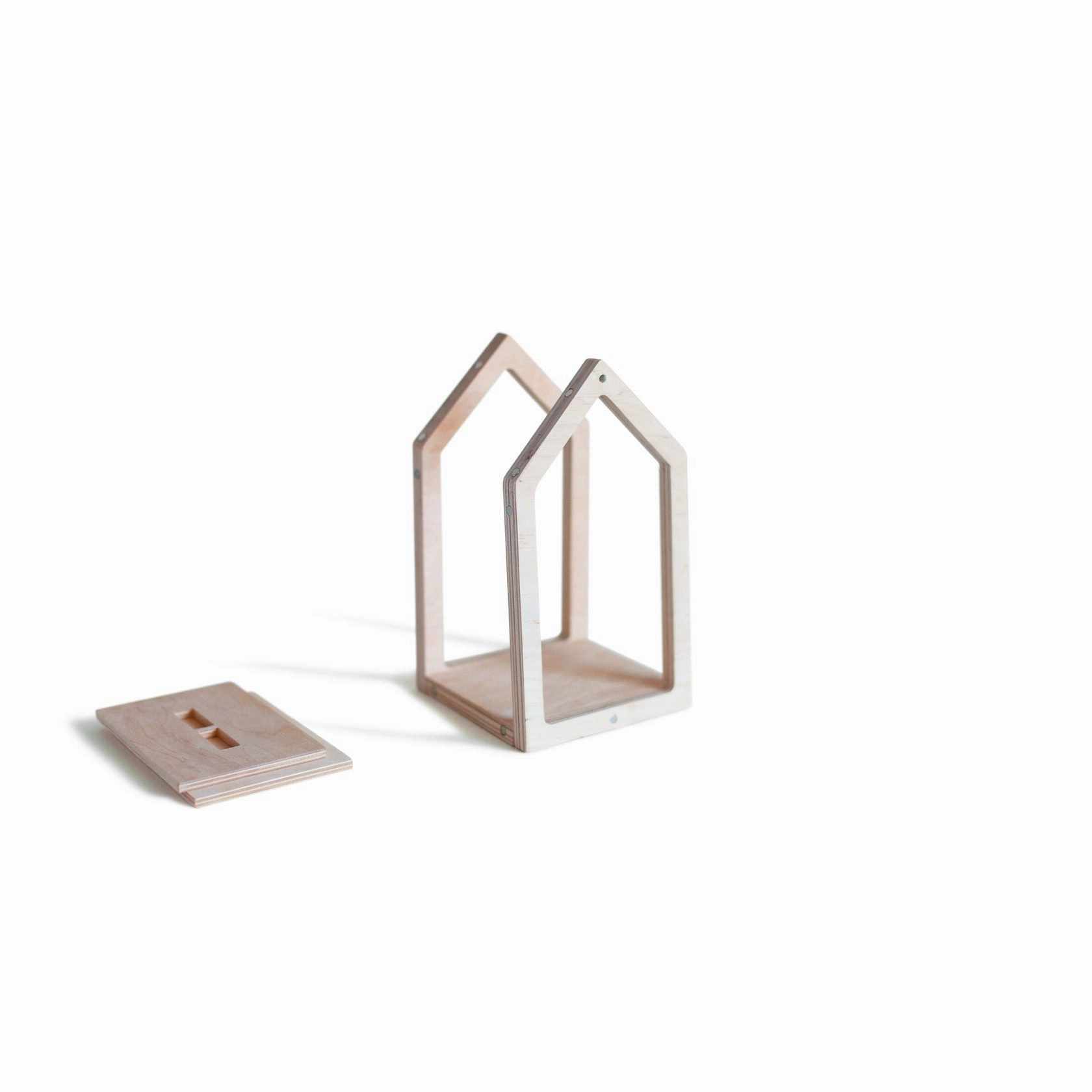 babai Wooden Dollhouse On The Magnets M Grey