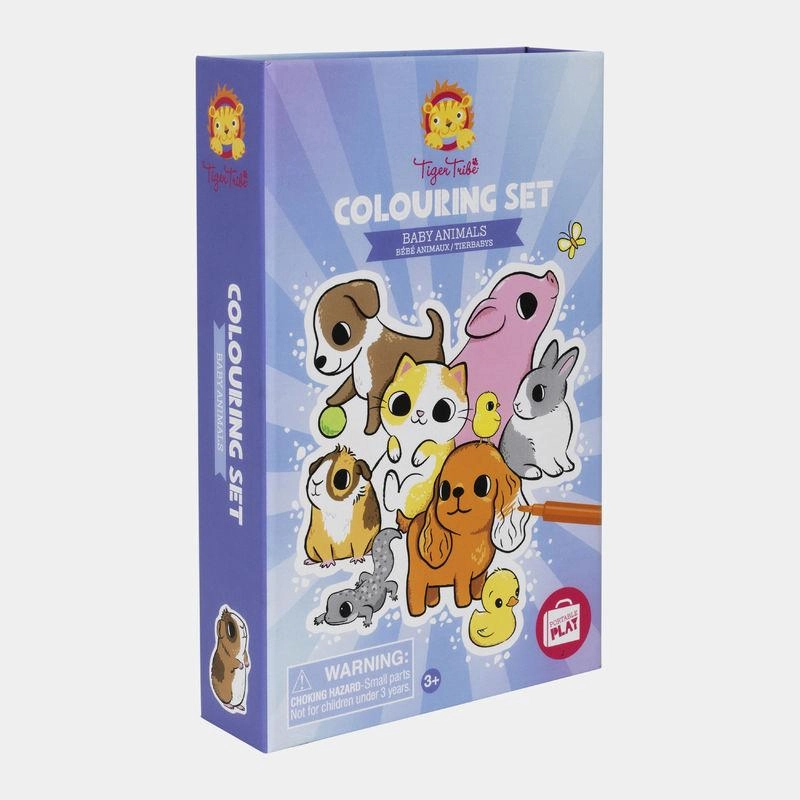 Baby Animal Colouring Set in Box