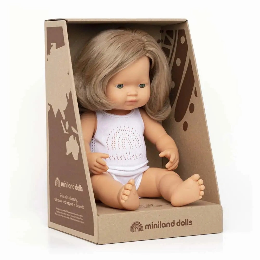 Baby Doll - Caucasian Girl - 38cm - BPA Free