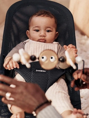Babybjrn Toy For Bouncer Googly Eyes Black & White
