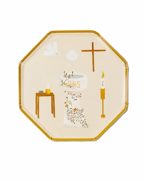 Baptism Luncheon Plates