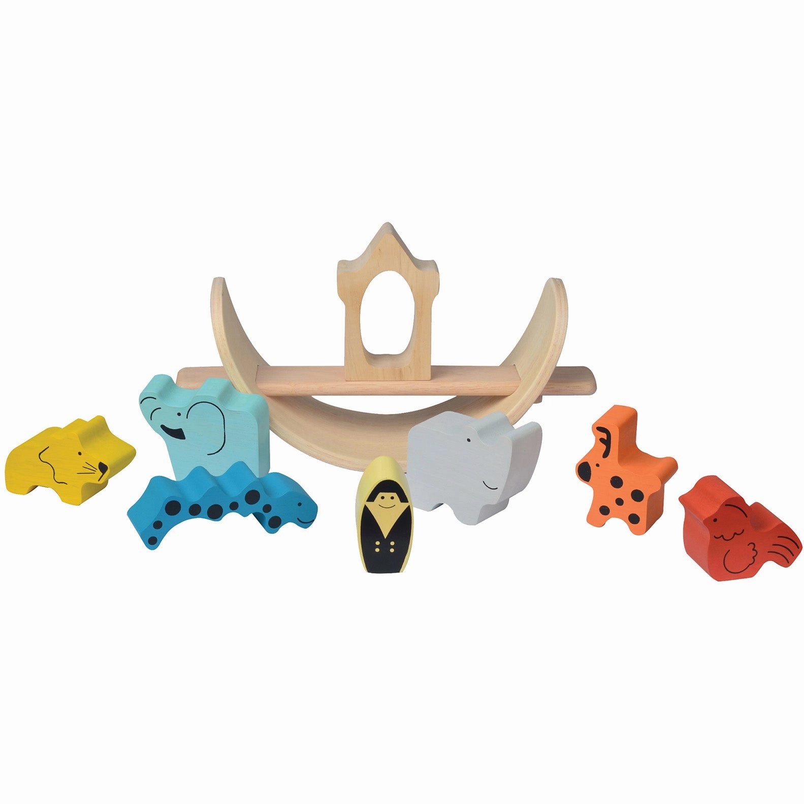 Bass & Bass Stack & Build 3D Wooden Puzzle Noah Arch Balance Toy