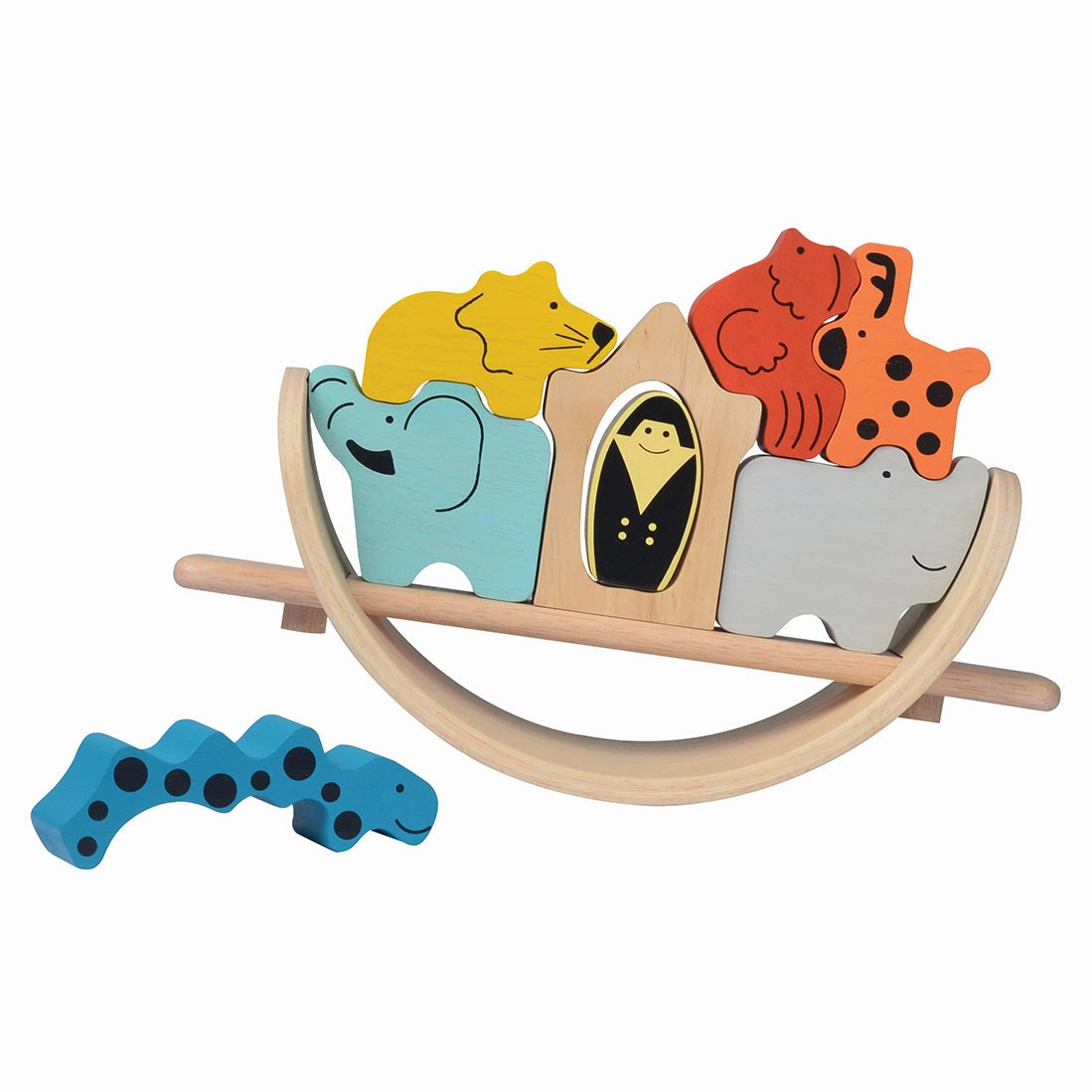 Bass & Bass Stack & Build 3D Wooden Puzzle Noah Arch Balance Toy