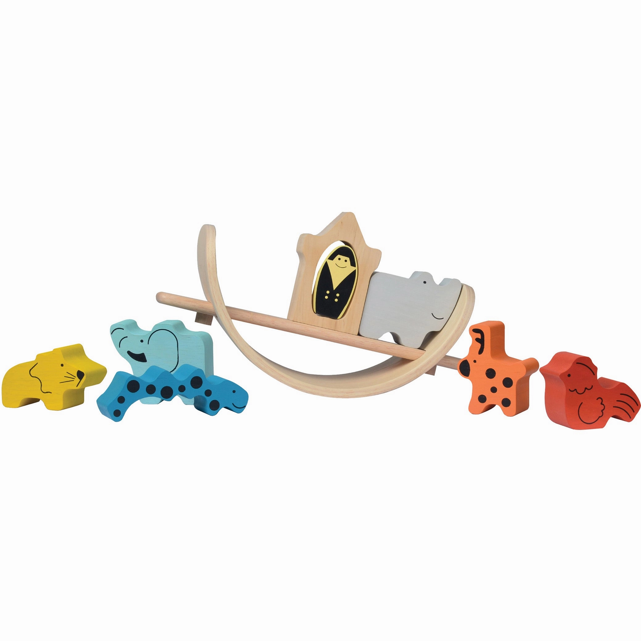 Bass & Bass Stack & Build 3D Wooden Puzzle Noah Arch Balance Toy